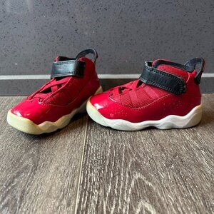 AIR JORDAN 6 SIX RINGS TD 323420-601 SHOES SIZE 7C TODDLER GYM RED BLACK WHITE